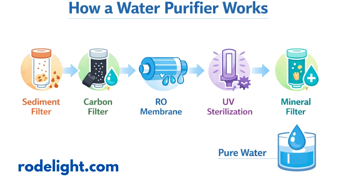 How does water purifier work